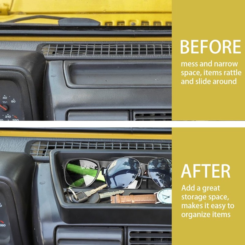 FSYHKJ Center Console Dash Storage Tray for 1997 1998 1999