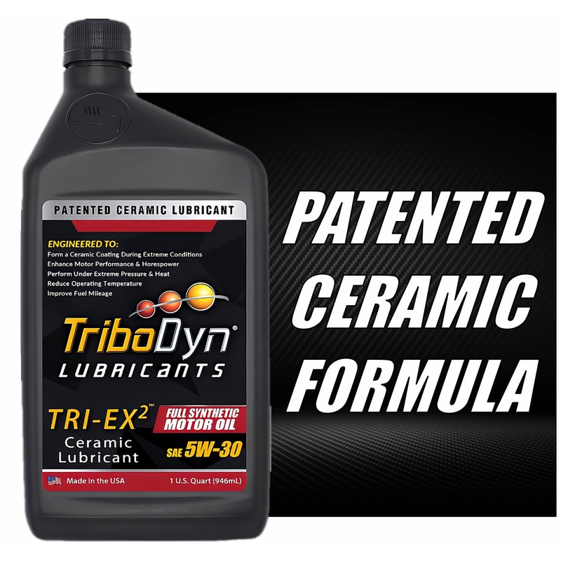 TriboDyn TRI-EX2 Synthetic Motor Oil with Ceramic Coating (5W-30, 5