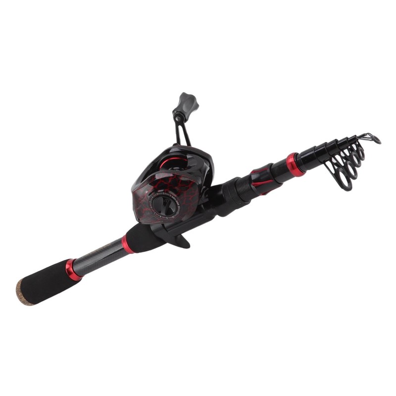 Fishing Rod and Reel Combos Carbon Fiber Telescopic Fishing Pole