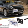 Anti-Theft License Plate Holder Compatible with Mercedes W205 C-Class X204