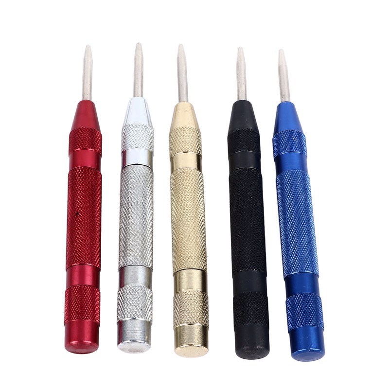 Center Hole Punch Set Carbon Steel Multifunctional Automatic Center Punch