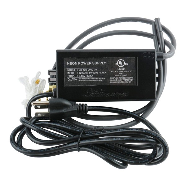 YaeCCC 6.5KV 30mA Neon Light Sign Power Supply Electronic Transformer 120VAC UL Listed