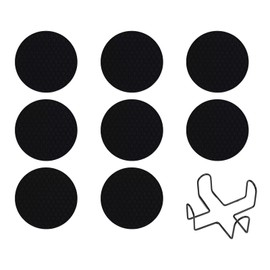 Black Silicone Coasters Set of 8 with Holder, Thickened Cup Mat for Hot or Cold Drinks, Beer, Coffee, Various Cups, Coaster for Anti Overflow Tabletop Protection and Decor, Non Slip and Non Stick