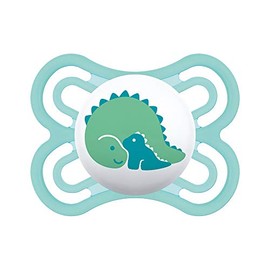 MAM Chupete Perfect Silicona +0M (Dinosaurio Verde)