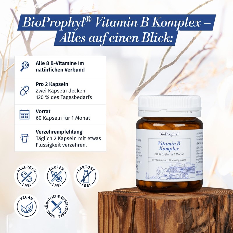 BioProphyl® Vitamin B Complex with 8 B Vitamins from Quinoa