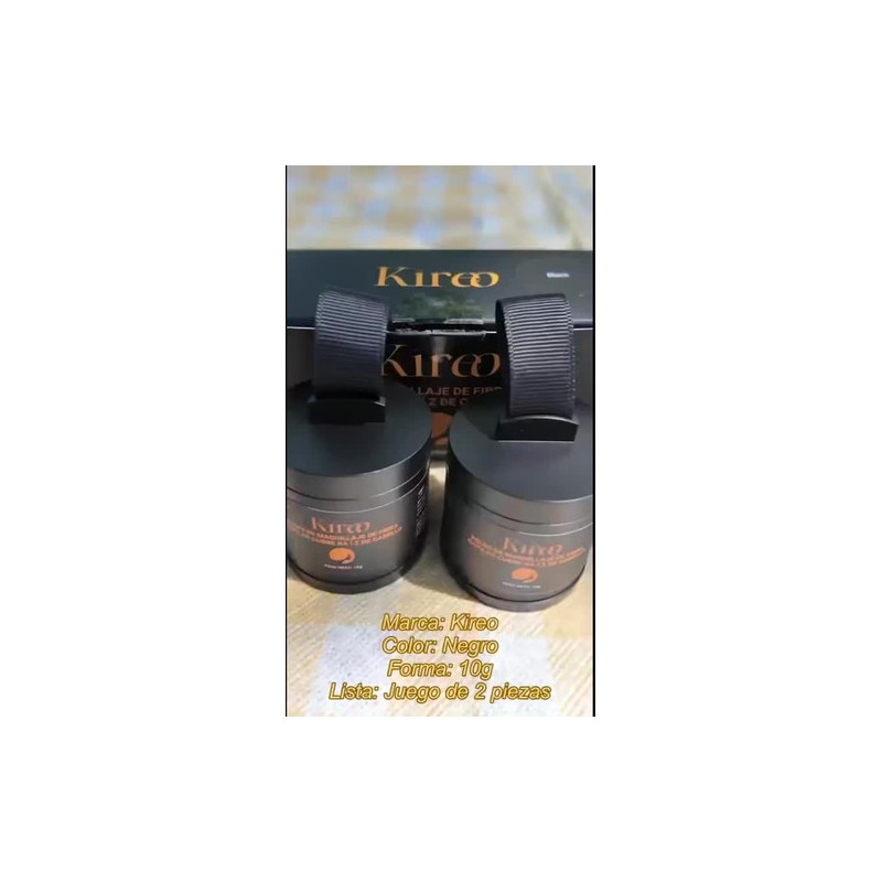 Kireo 2pcs Polvo De Maquillaje De Fibra Capilar Cubre Raz