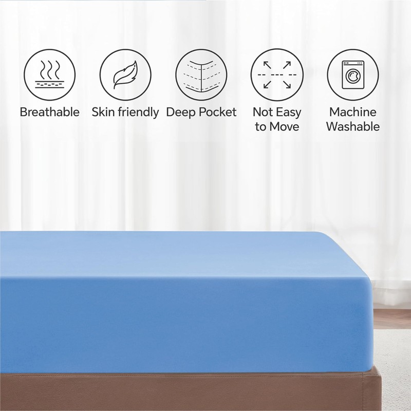 My home store Fitted Sheet 100% Egyptian Cotton 300TC Hotel