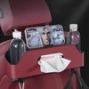 kHiveTrun Multifunctional Car Seat Back Organizer - Red Backseat Storage