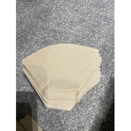 Premium Quality Original Coffee Filter Paper 100 Pcs in One Pack. (Brown, V01)