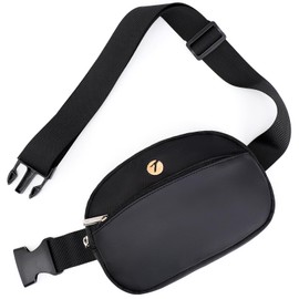 TINYAT Bum Bag for Women Waterproof Belt Bag Leather Waist Pack with Adjustable Strap Crossbody Fanny Pack for Travel Sports