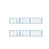 Xpin Graphics (2) Not for Hire Vinyl 11" Decal Sticker