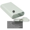 UHZBTEC Small Size Handheld Oval Shape Aluminum Extruded Enclosure Box