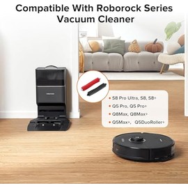 JIEYOUTA Kit de Accesorios de Repuesto para Aspiradoras Robticas Compatibles con Roborock Q5 ProQ8 Max, 2Cepillos de Rodillo, 2Cepillos Laterales,... 