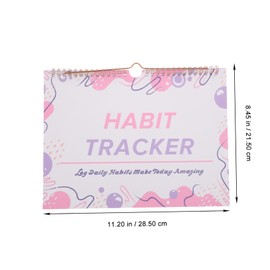 FUNOMOCYA Undated Habit Tracker English Planner Goal Tracker Calendar Journal for Students Teachers and Mothers