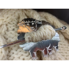 Unbranded NEW Pewter Wooly Sheep Scarf Ring Irish Ireland Scarf Holder Slide Ladies Gift