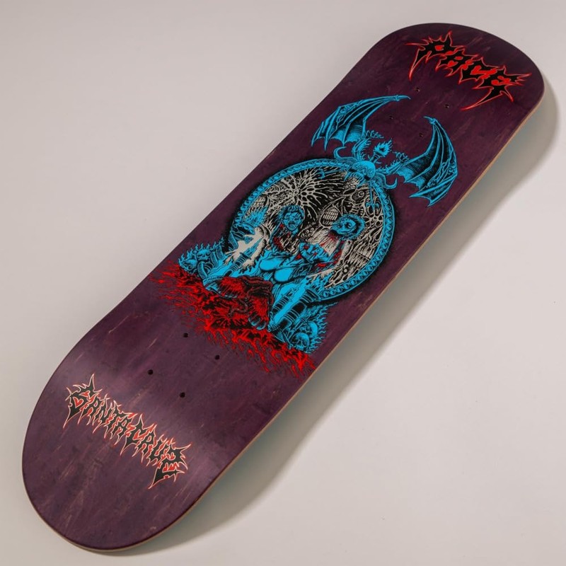 SANTA CRUZ 8.25 PACE MIRROR PRO SKATEBOARD DECK, multicolor