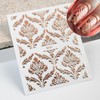 30 Sheets Rose Gold Nail Art Stickers 3D Baroque Floral