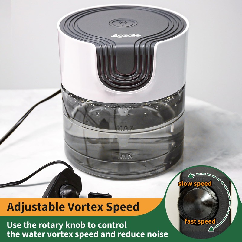Aozale Water Air Purifier for Home, Quiet Variable Speed Water-Based