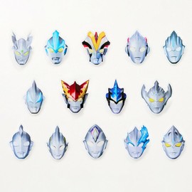 Tsuburaya Productions Random Acrylic Clip Badge New Generation Ultraman, Complete Set of 14 Types