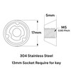 OG Secure | 3-Point Anti-Theft Tamperproof Security Nut Set (M8)
