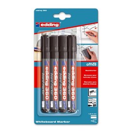edding 4-360-4-1001 360 Board Marker Refillable 1.5 - 3 mm Assorted