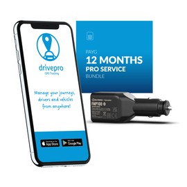 DrivePro.io Plug and Go GPS Tracker with 12 Month subscription for Cars, Vans, Trucks with USB Charger - Vehicle Tracking, Anti Theft and Surveillance