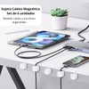 ATARAXIA HOME - Pack of 6 Magnetic Cable Ties for