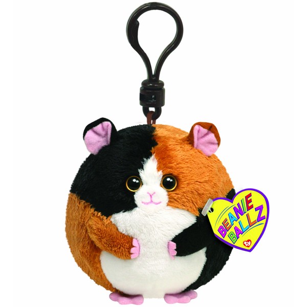 Beanie Ballz Guinea Pig KeyRing Clip