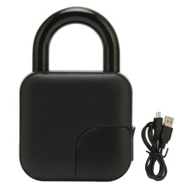 Fingerprint Padlock Waterproof Safety Electronic Lock for Door Suitcase Gym School Office Bike
