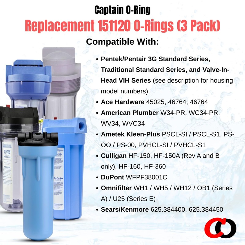 Captain O-Ring - Replacement 151120 / W34-OR O-Ring Compatible with