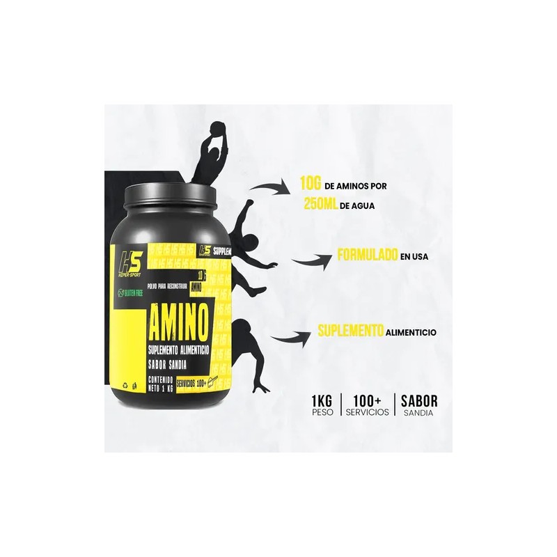Aminoacidos Bcaas Hiper Sport 1kg