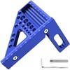 Metric 3D Multi-Angle Measuring Ruler, 22.5°-90° Degree Aluminum Alloy Woodworking