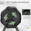 Outdoor Furniture Black Tumbling Outdoor Compound Fertilizer Drum 162Lsize: one