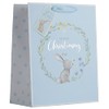 Partisan Products White Kraft Paper Rabbit Blue Boy Christening Gift
