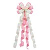 Large Easter Bow for Wreath Decorations Pink Easter Bunny Ears
