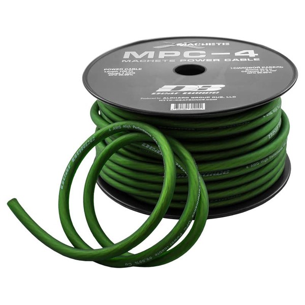 Deaf Bonce 4 AWG Green OFC Power/Ground Wire