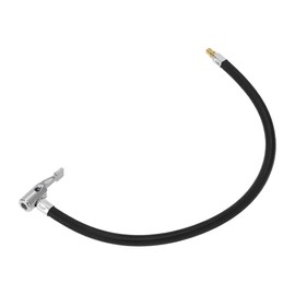 A ABSOPRO Reifenfüller-Verlängerungsrohr Langlebig 45cm M8x0.8 15,5mm OD Luftkompressor Verlängerungsschlauch Adapter Reifenventil Nylon Schwarz 1 Stück