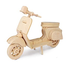 Quay P324 Vespa Woodcraft Construction Kit FSC, Brown
