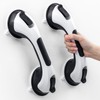 LEVERLOC Shower Grab Bar, 2 Pack 12 Inch Suction Grab