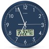 TIMESS Atomic Analog Wall Clock, WWVB Self-Setting Battery Operated 14"