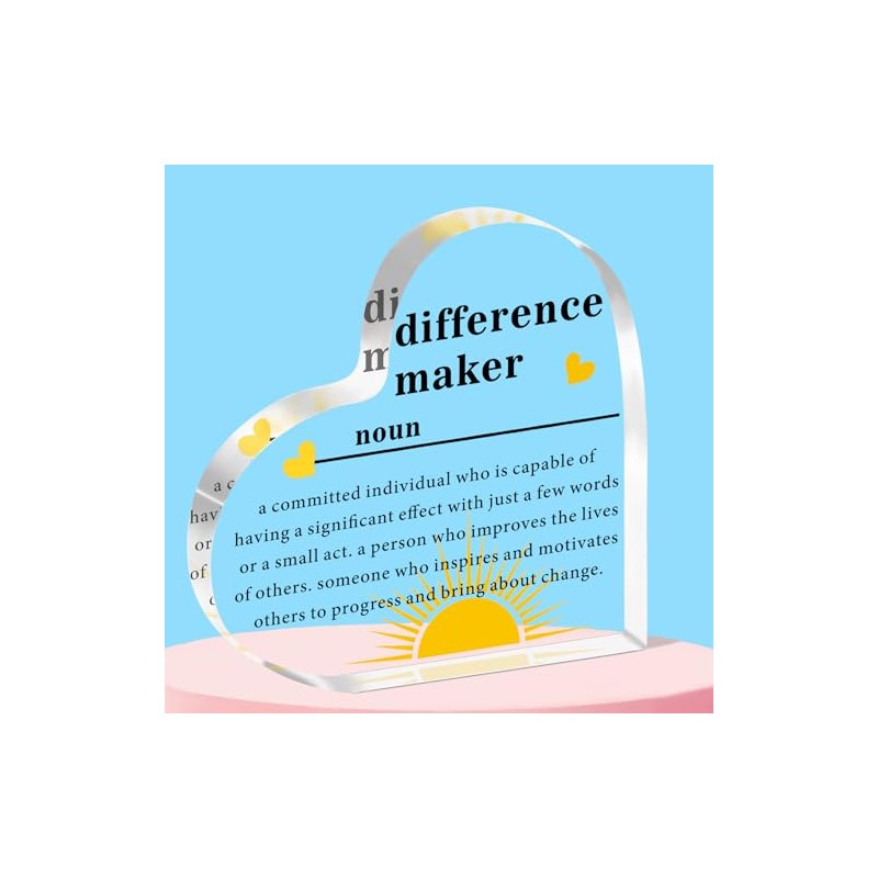 QMVMV Difference Maker Gifts for Teacher Mentor Coach Boss, Difference