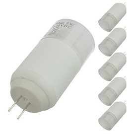 LEDwholesalers G4 Bi-Pin Omnidirectional 2-Watt LED Light Bulb 12V AC/DC or 10-30V DC (6-Pack), Neutral White, 14102NWx6