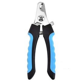 healthbe, Dog & Cat Nail Clipper, Pet Nail Cutter with Safety Guard, for Large and Small Animals PETNC (Blue/Black)