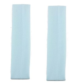 Mytoptrendz® 2 PCS 5 cm Plain Stretchy Fabric Headbands Soft Kylie Band Bandeau For Girls Women and Boys (Light Blue)