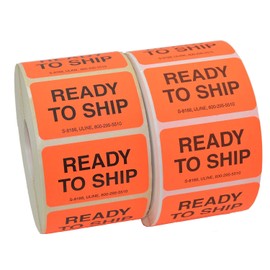 Uline Ready to Ship Labels, Roll of 1000 Labels