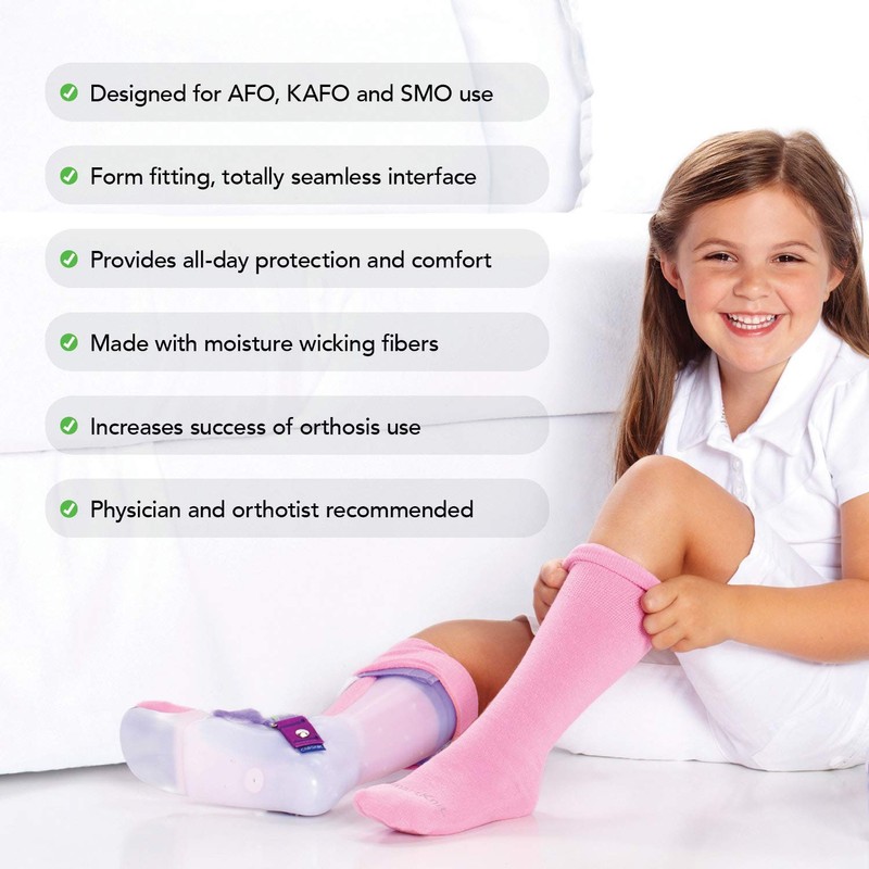 SMARTKNIT Seamless AFO Interface Socks 3 Pack - Child Regular