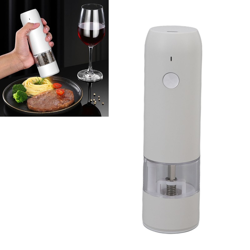 Electric Pepper Grinder Adjustable Coarseness Portable Pepper Mill for Pepper