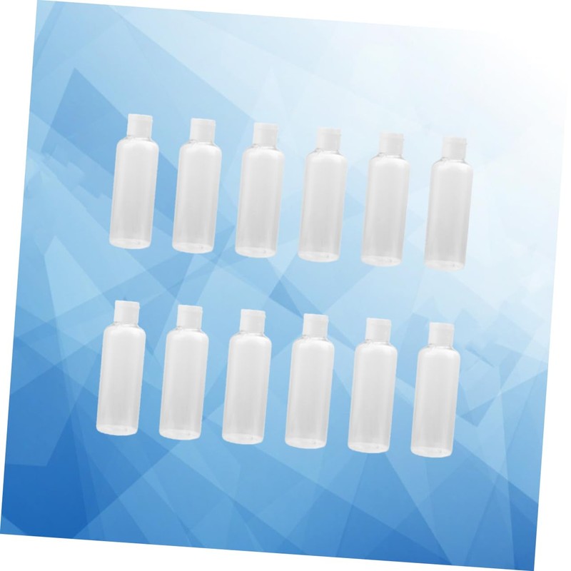IWOWHERO 100ml Refillable Travel Shampoo Bottle 12 Pack Empty Cosmetics