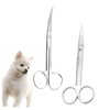 Baluue 3sets 2pcs Stainless Steel Pet Barber Scissors Straight Bending