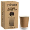 EVINAKO Rippled Disposable Coffee Cups [120 Pack, 8 oz] –